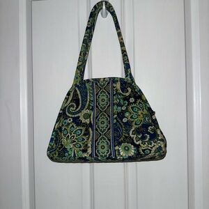 Vera Bradley Paisley Blue and Green Shoulder Bag